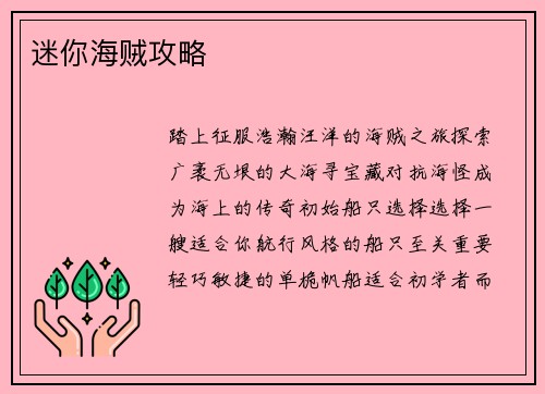 迷你海贼攻略